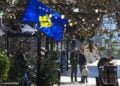 Εικόνα από την Πρίστινα του Κοσόβου (φωτ.: EPA/Georgi Licovski)