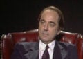 Ο Κωστής Μοσκώφ το 1992, στην εκπομπή της Λιάνας Κανέλλη «Λόγω Τιμής» (φωτ.: Αρχείο ΕΡΤ)