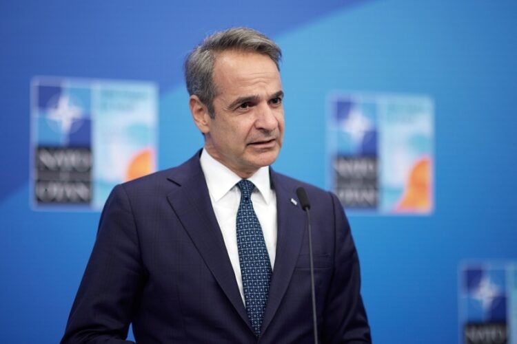 Ο πρωθυπουργός Κυριάκος Μητσοτάκης στην Σύνοδο Κορυφής του ΝΑΤΟ, στη Χάγη, Τετάρτη 25 Ιουνίου 2025 (φωτ.: Γραφείο Τύπου πρωθυπουργού/Δημήτρης Παπαμήτσος)
