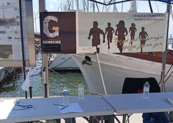 Στιγμιότυπο από τον αγώνα δρόμου που έγινε στην παραλία Βόλου το 2024 (φωτ.: Facebook / Ένωση Ποντίων Νομού Μαγνησίας)