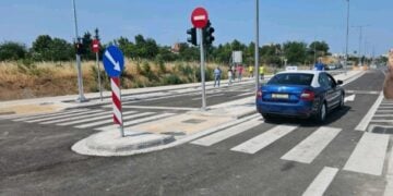 Σημείο της διανοιγμένης οδού (φωτ.: ΑΠΕ-ΜΠΕ)