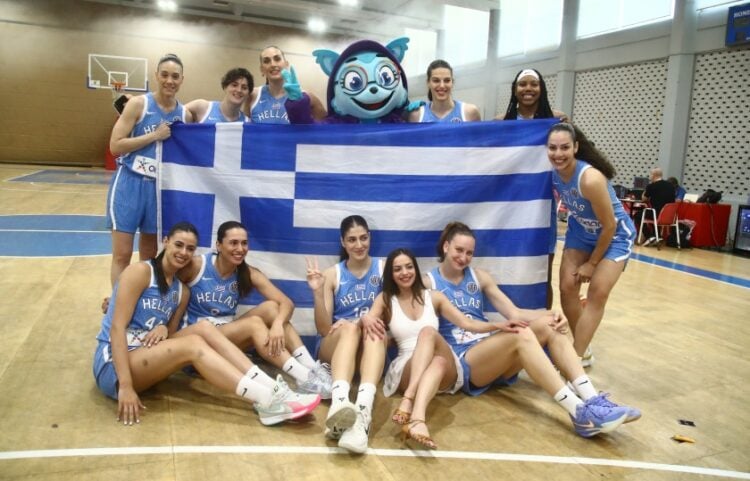 Η Εθνική ομάδα μπάσκετ γυναικών (φωτ.: EUROKINISSI/Μάρκος Χουζούρης)