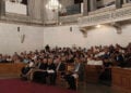 Στιγμιότυπο από την έναρξη του διεθνούς συνεδρίου για τη Γενοκτονία των Ασσυρίων, στο Μέγαρο της Παλαιάς Βουλής (φωτ.: αρχείο Θεοδόση Κυριακίδη)