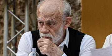 Ο Γιώργος Λιάνης σε παρουσίαση βιβλίου, το 2022 (φωτ.; EUROKINISSI / Μιχάλης Καραγιάννης)