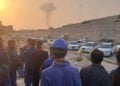 Καπνός από τη φωτιά που ξέσπασε στην πλατφόρμα Phase 14 του South Pars (φωτ.: Χ / OSINTdefender)