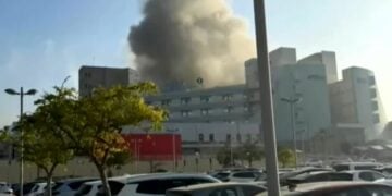 Η στιγμή της επίθεσης στο νοσοκομείο Soroka (φωτ.: glomex)