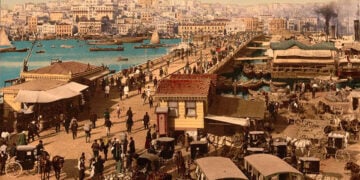 Επιχρωματισμένη καρτ-ποστάλ εποχής (πηγή: picryl.com)