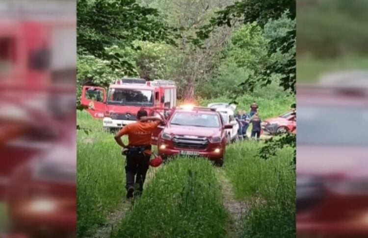 Στιγμιότυπο από την επιχείρηση της ΕΜΑΚ στο σημείο (φωτ.: glomex)