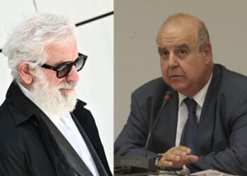 Από αριστερά ο Πέτρος Φιλιππίδης και ο Παύλος Χαϊκάλης (φωτ.: EUROKINISSI/Κώστας Τζούμας/Στέλιος Στεφάνου)