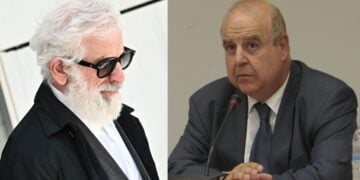 Από αριστερά ο Πέτρος Φιλιππίδης και ο Παύλος Χαϊκάλης (φωτ.: EUROKINISSI/Κώστας Τζούμας/Στέλιος Στεφάνου)