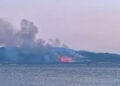 Η φωτιά στον Πλατανίτη Ναυπάκτου (φωτ.: Facebook / WorldWeathernewshtv)
