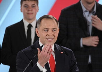 Ο νέος πρόεδρος της Πολωνίας, Κάρολ Ναβρότσκι (φωτ.: EPA / Marcin Obara)