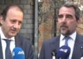Από αριστερά, ο Παναγιώτης Λαζαράτος και ο Παύλος, γιος του τέως βασιλιά Κωνσταντίνου (φωτ.: glomex)