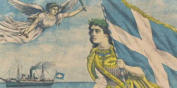 «Η νήσος Ικαρία θραύουσα διά του ξίφους της τον μακραίωνα τουρκικόν ζυγό». Εθνικό Ιστορικό Μουσείο, Συλλογή Λαϊκών Εικόνων (πηγή: Ιστορική και Εθνολογική Εταιρεία της Ελλάδος)