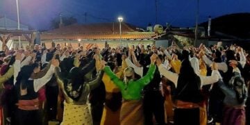 Στιγμιότυπο από παλαιότερο γλέντι που διοργάνωσε ο Πολιτιστικός Μορφωτικός Σύλλογος Παλαγίας «Ο Μέγας Αλέξανδρος» (φωτ.: Facobook.com/Πολιτιστικός Μορφωτικός Σύλλογος Παλαγίας «Ο Μέγας Αλέξανδρος»)