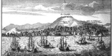 Άποψη του λιμανιού της Σμύρνης σε σχέδιο του Joseph Pitton De Tournefort  (1717, p.
195) (πηγή:  Caner Yüksel, Ç., &
Katipoğlu Özmen, C. (2024). «Seventeenth
century European travel accounts of
İzmir: Narrating orient before
orientalism» PLANARCH - Design and
Planning Research, 8(1),38-45. DOI:
10.5152/Planarch.2023.2320)