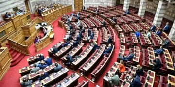 Συζήτηση στην Ολομέλεια της Βουλής επί της προτάσεως για σύσταση Εξεταστικής Επιτροπής για τη λειτουργία του ΟΠΕΚΕΠΕ, Τρίτη 29 Ιουλίου 2025 (Φωτ.: Eurokinissi/Μιχάλης Καραγιάννης)