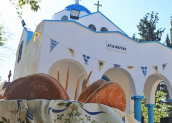 Η Αγία Μαρίνα στο Θρυλόριο (φωτ.: Facebook /  Πολιτιστικός Σύλλογος Ποντίων Θρυλορίου «Η Κερασούντα και το Γαρς»)
