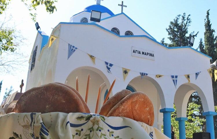 Η Αγία Μαρίνα στο Θρυλόριο (φωτ.: Facebook /  Πολιτιστικός Σύλλογος Ποντίων Θρυλορίου «Η Κερασούντα και το Γαρς»)