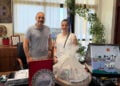 Με ανταλλαγή δώρων και ουσιαστική συζήτηση έγινε η συνάντηση με την τουρκική αντιπροσωπεία στο Δημοτικό Μέγαρο Νέας Αρτάκης (φωτ.: Facebook / Δημοτική Ενότητα Νέας Αρτάκης)