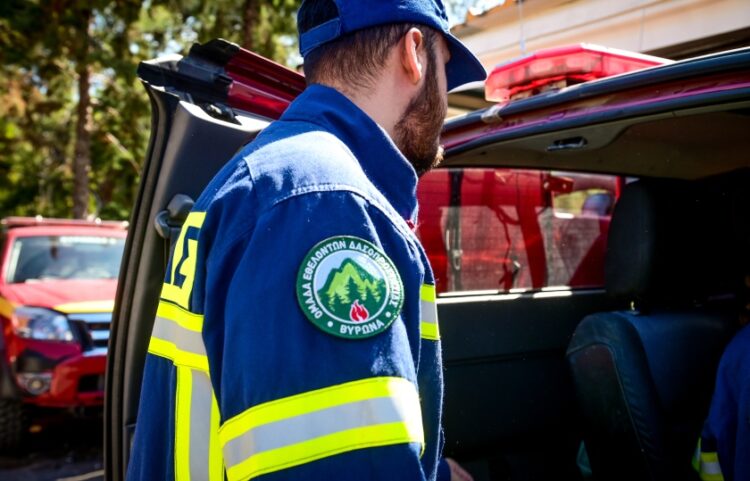 Εθελοντής δασοπροστασίας στο δήμο Βύρωνα (φωτ. αρχείου: EUROKINISSI/Τατιάνα Μπόλαρη)