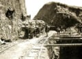 Εργασίες για την τομή στην Καρυά υπό την επίβλεψη Γερμανού επόπτη (πηγή: ΥΠΠΟ)