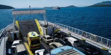 Οχηματαγωγό πλοίο ανοικτού τύπου (φωτ. αρχείου: EUROKINISSI/Γιώργος Κονταρίνης)