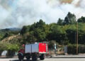 Ο καπνός από τη φωτιά, στα σύνορα της Κακαβιάς (πηγή: epirusgate.gr)