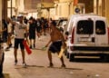 Άτομα που έλαβαν μέρος στα επεισόδια στην ισπανική πόλη Τόρε Πατσέκο (φωτ.: MartA­n C. / Europa Press / IMAGO)