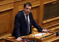Ο βουλευτής της ΝΔ Δημήτρης Καιρίδης μιλά σε συνεδρίαση της Ολομέλειας της Βουλής (φωτ.: ΑΠΕ-ΜΠΕ /Αλέξανδρος Μπελτές)