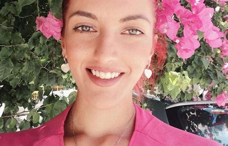 Η Κυριακή Γρίβα σε φωτογραφία που είχε ανεβάσει στα social media