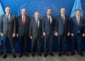 Μετά την άτυπη πενταμερή στη Νέα Υόρκη για το Κυπριακό, με πρωτοβουλία του ΓΓ του ΟΗΕ (φωτ.: Υπουργείο Εξωτερικών της Ελλάδας)