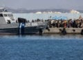 Στιγμιότυπο από το λιμάνι της Αγίας Γαλήνης Ρεθύμνου μετά την ολοκλήρωση  της συντονισμένης επιχείρησης του Λιμενικού Σώματος για τη διάσωση των 430 μεταναστών που εντοπίστηκαν 25 ναυτικά μίλια νοτίως της Γαύδου, Κυριακή 6 Ιουλίου 2025 (φωτ.: EUROKINISSI / Στέφανος Ραπάνης)