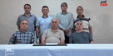 Στιγμιότυπο από το βίντεο με τον Οτζαλάν, το πρώτο από το 1999 (πηγή: YouTube / Medyascope TV)