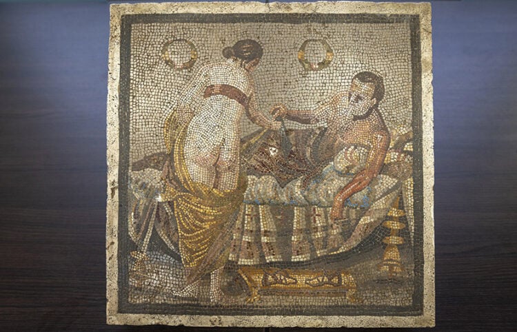 Το ψηφιδωτό που έκλεψε από την Πομπηία ο αξιωματικός των Ναζί (φωτ.: Facebook / Pompeii - Parco Archeologico)