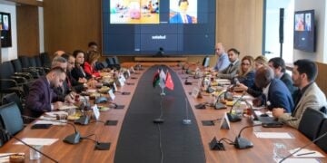 Στιγμιότυπο από τις συνομιλίες των δύο αντιπροσωπειών Τουρκίας-Λιβύης (πηγή: x.com/deikiletisim/status)