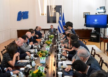 Συνεδρίαση του υπουργικού συμβουλίου στο Μέγαρο Μαξίμου, Παρασκευή 25 Ιουλίου 2025 (φωτ.: EUROKINISSI / Τατιάνα Μπόλαρη)