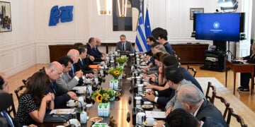Συνεδρίαση του υπουργικού συμβουλίου στο Μέγαρο Μαξίμου, Παρασκευή 25 Ιουλίου 2025 (φωτ.: EUROKINISSI / Τατιάνα Μπόλαρη)