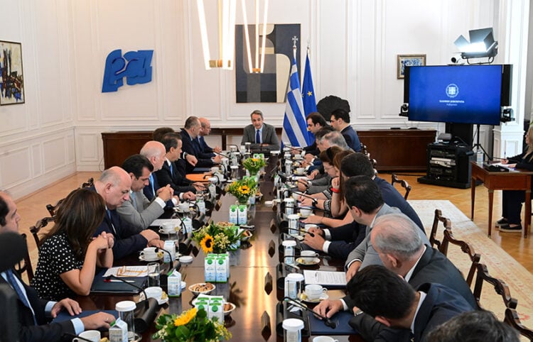Συνεδρίαση του υπουργικού συμβουλίου στο Μέγαρο Μαξίμου, Παρασκευή 25 Ιουλίου 2025 (φωτ.: EUROKINISSI / Τατιάνα Μπόλαρη)