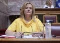 Η Αλεξάνδρα Ρογκάκου, κατά την ακρόαση για τον διορισμό της ως Διοικήτριας της Εθνικής Αρχής Διαφάνειας (φωτ.: Γιάννης Παναγόπουλος/EUROKINISSI)