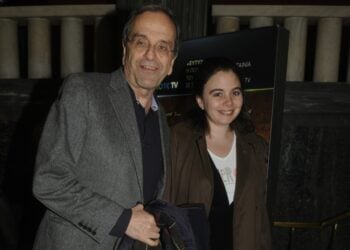 Ο Αντώνης Σαμαράς με την κόρη του Λένα (φωτ. αρχείου: Panorama Press/Eurokinissi)