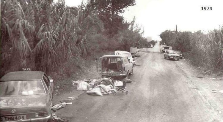 Η φωτογραφία δημοσιεύτηκε το 2016 στην εφ. «Πολίτης» και μάλλον την τράβηξε μέλος της ΟΥΝΦΙΚΥΠ που βρισκόταν στην περιοχή (πηγή: facebook.com/Ιστορικές Μνήμες ΕΟΚΑ 1955-1959)