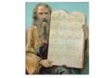 Ο Μωυσής κρατάει τις Δέκα Εντολές (φωτ.: Providence Lithograph Company/el.wikipedia.org)