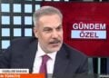 Ο Τούρκος ΥΠΕΞ Χακάν Φιντάν στο τουρκικό τηλεοπτικό δίκτυο TGRT HABER (φωτ.: https://x.com/tgrthabertv)