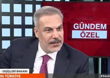 Ο Τούρκος ΥΠΕΞ Χακάν Φιντάν στο τουρκικό τηλεοπτικό δίκτυο TGRT HABER (φωτ.: https://x.com/tgrthabertv)