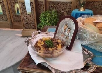 Το «Μακάριο της Παναγίας» αναβιώνει στην Αγία Παρασκευή, στο Σιδηρόκαστρο Σερρών (φωτ.: ΑΠΕ-ΜΠΕ)