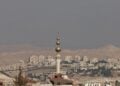 Άποψη του ισραηλινού οικισμού Μααλέ Αντουμίμ (Ma'ale Adumim) στη Δυτική Όχθη, ανάμεσα στην Ιερουσαλήμ και τη Νεκρά Θάλασσα (φωτ.: 
EPA/ATEF SAFADI)