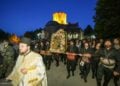 Εικόνα από τον Μέγα Πανηγυρικό Πολυαρχιερατικό Εσπερινό, το 2024, στην Παναγία Σουμελά, στο Βέρμιο (φωτ. αρχείου: flickr.com / imverias / Gerasimos Bekes)