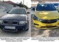 Δύο από τα αυτοκίνητα των διακινητών, τα οποία κατασχέθηκαν από τις αρχές (φωτ.: Γενική Περιφερειακή Αστυνομική Διεύθυνση Ανατολικής Μακεδονίας & Θράκης)