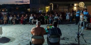 Στιγμιότυπο από την εκδήλωση στο Ναυτικό Μουσείο Καβάλας (φωτ.: Δήμος Καβάλας)